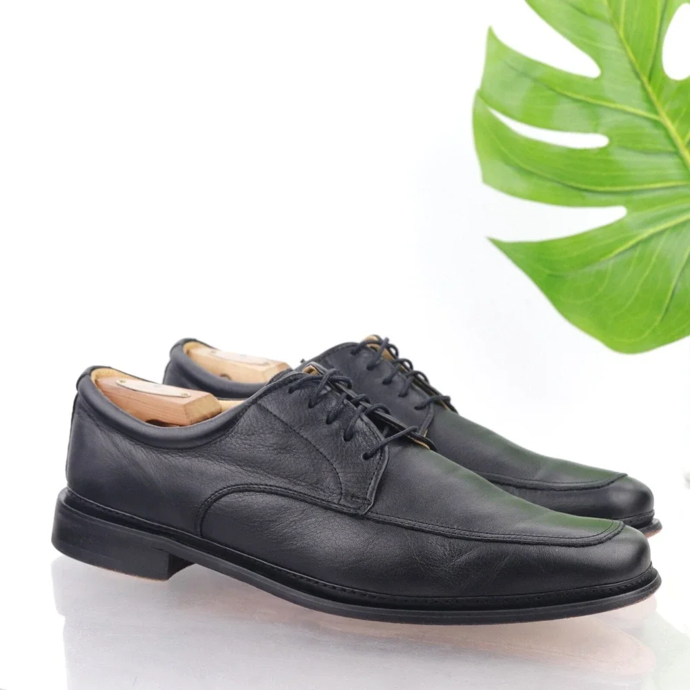 Florsheim Imperial Mens Barrington Oxfords Size 10.5 EEE WIDE Black Dress Shoes